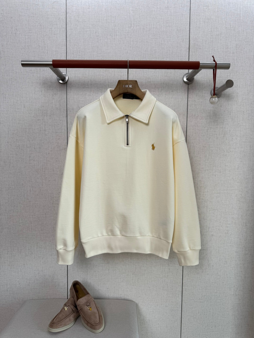 Polo Ralph Lauren Cremefarbener Half Zip Pullover