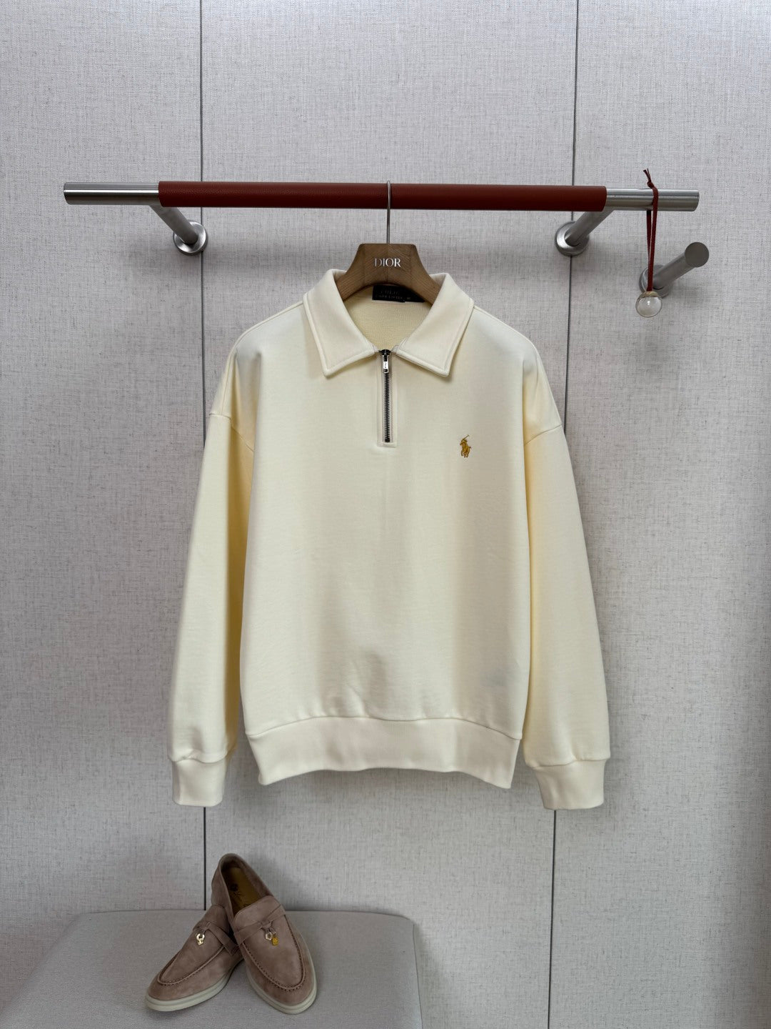Polo Ralph Lauren Cremefarbener Half Zip Pullover