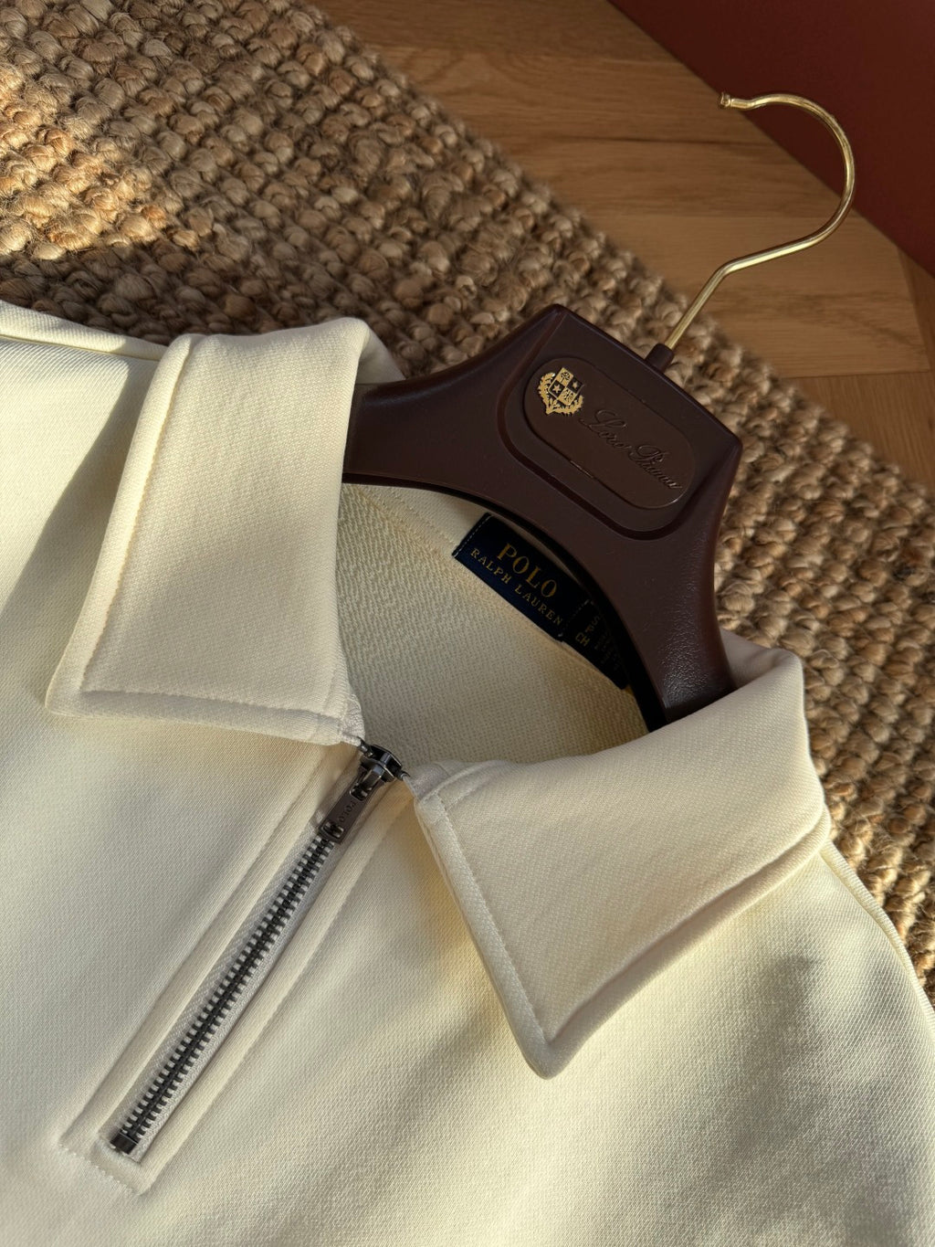 Polo Ralph Lauren Cremefarbener Half Zip Pullover