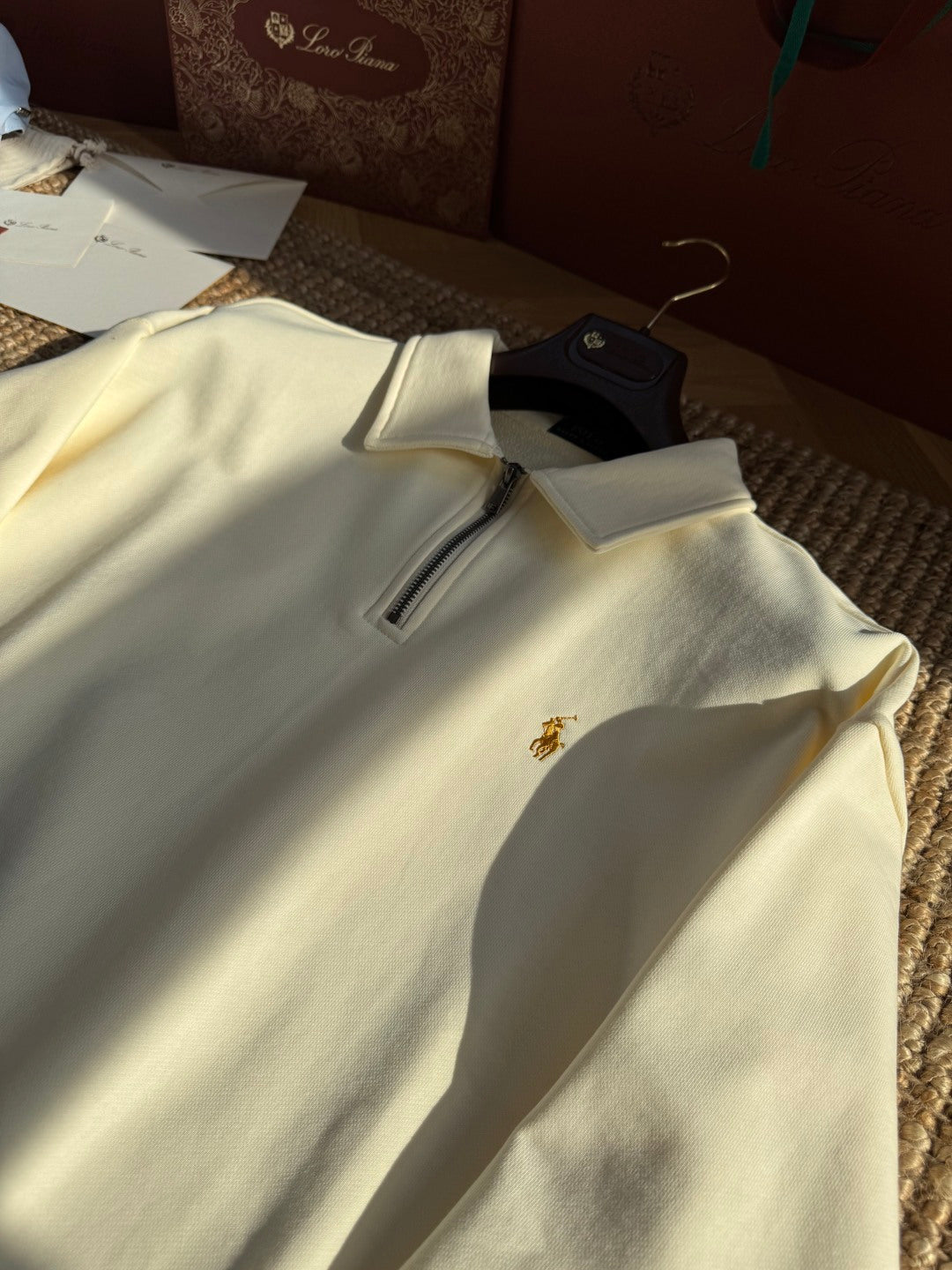 Polo Ralph Lauren Cremefarbener Half Zip Pullover