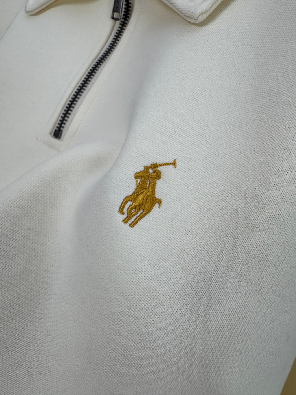 Polo Ralph Lauren Cremefarbener Half Zip Pullover