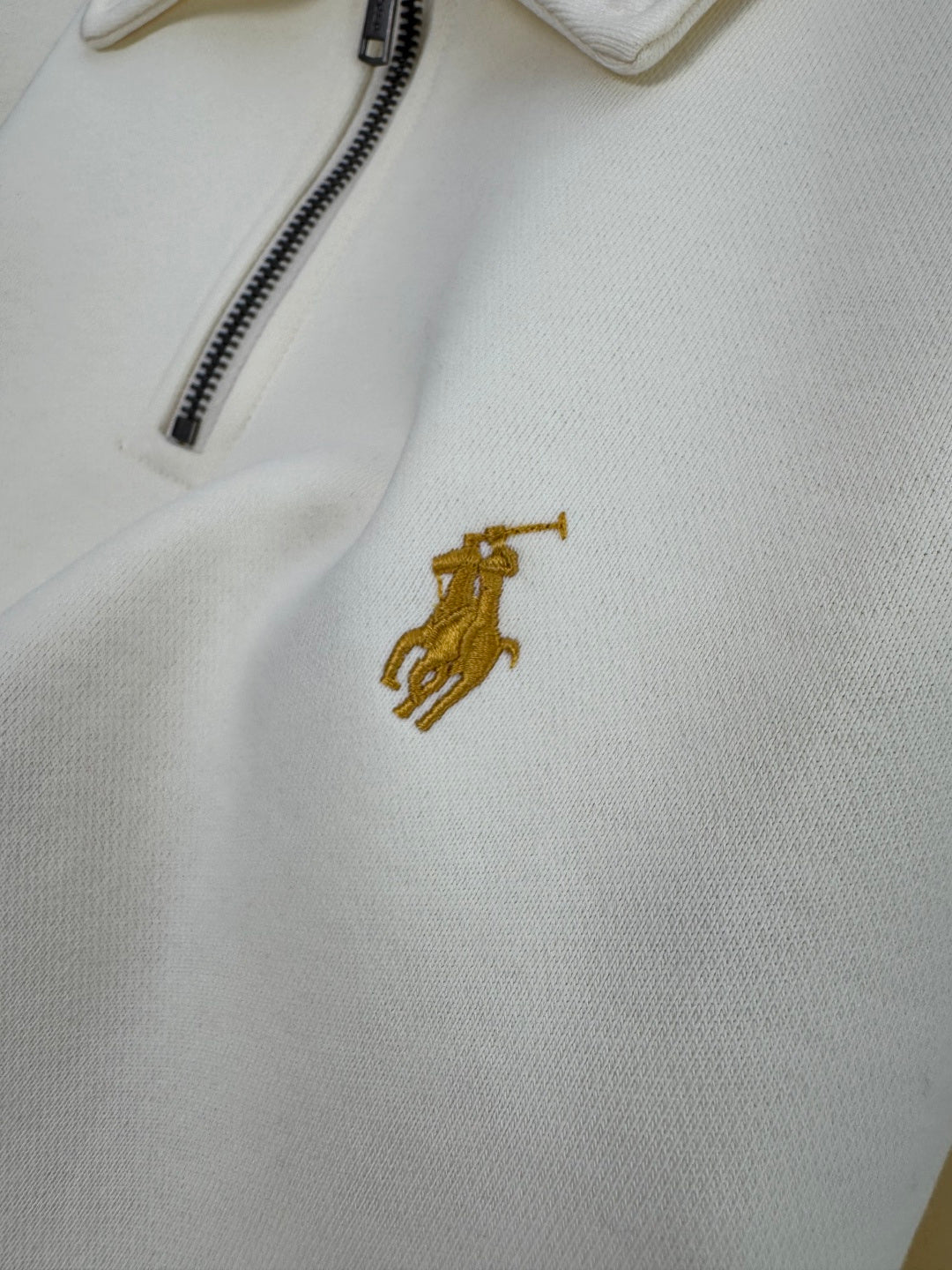 Polo Ralph Lauren Cremefarbener Half Zip Pullover