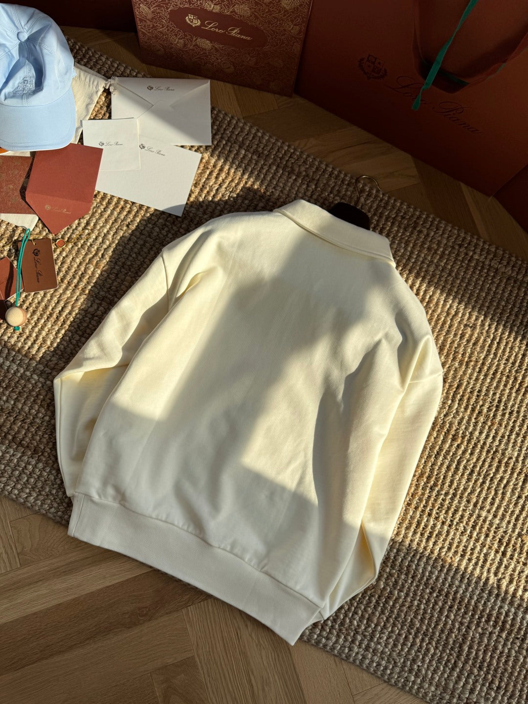 Polo Ralph Lauren Cremefarbener Half Zip Pullover