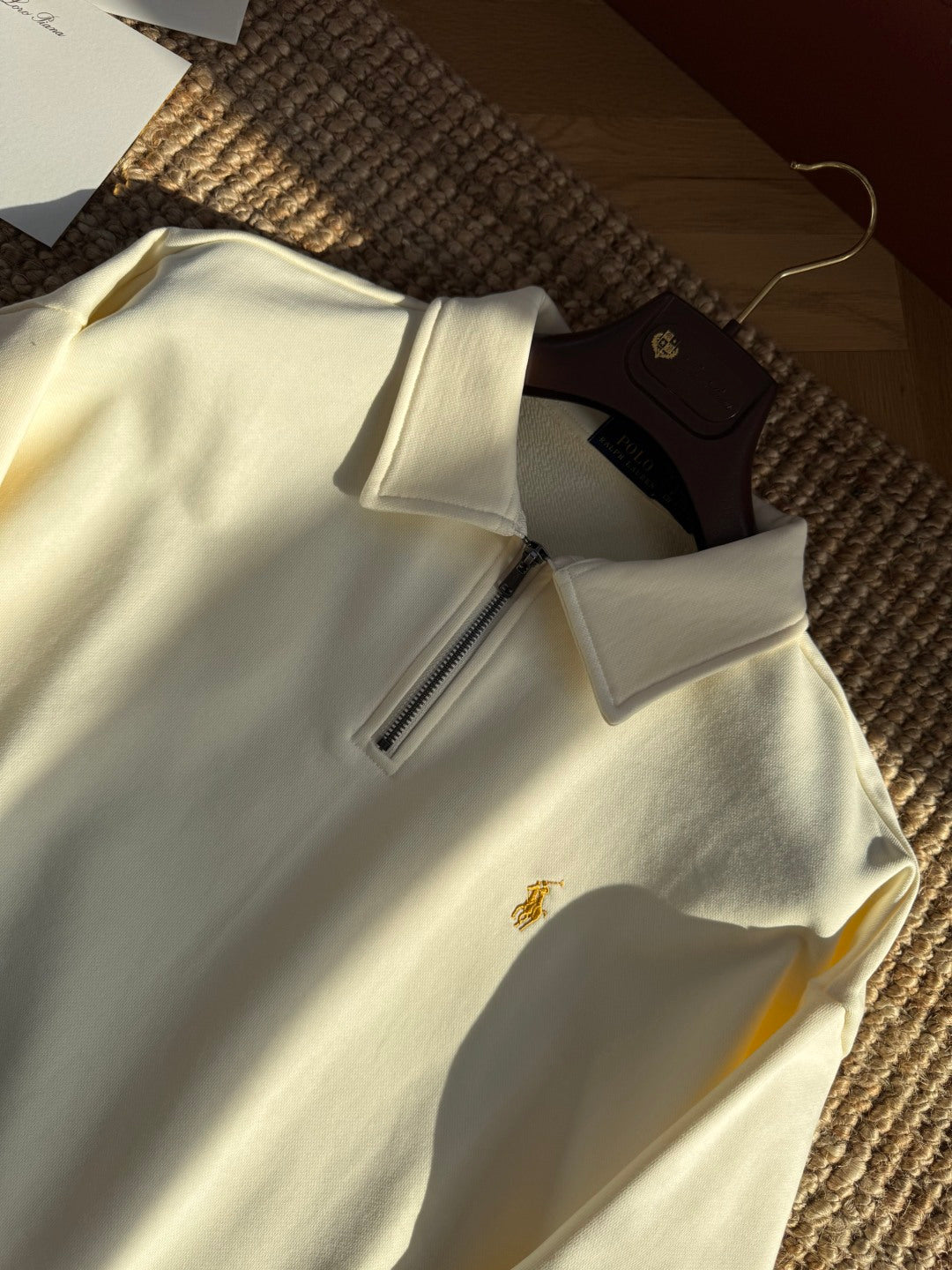 Polo Ralph Lauren Cremefarbener Half Zip Pullover