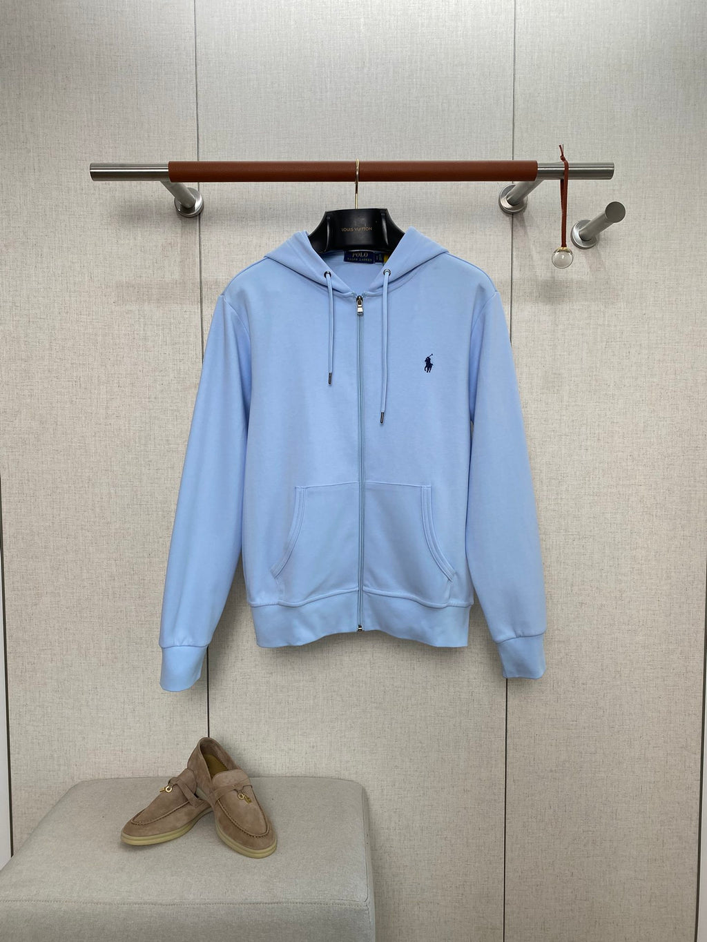 Polo Ralph Lauren Hellblaue Hoodie Jacke