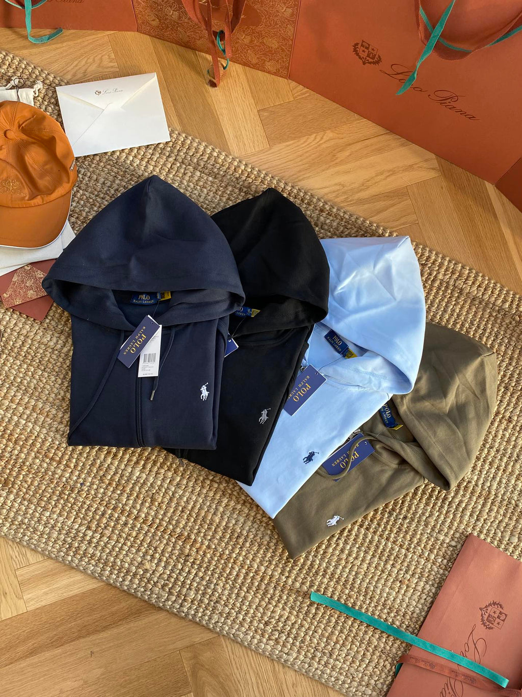 Polo Ralph Lauren Hellblaue Hoodie Jacke