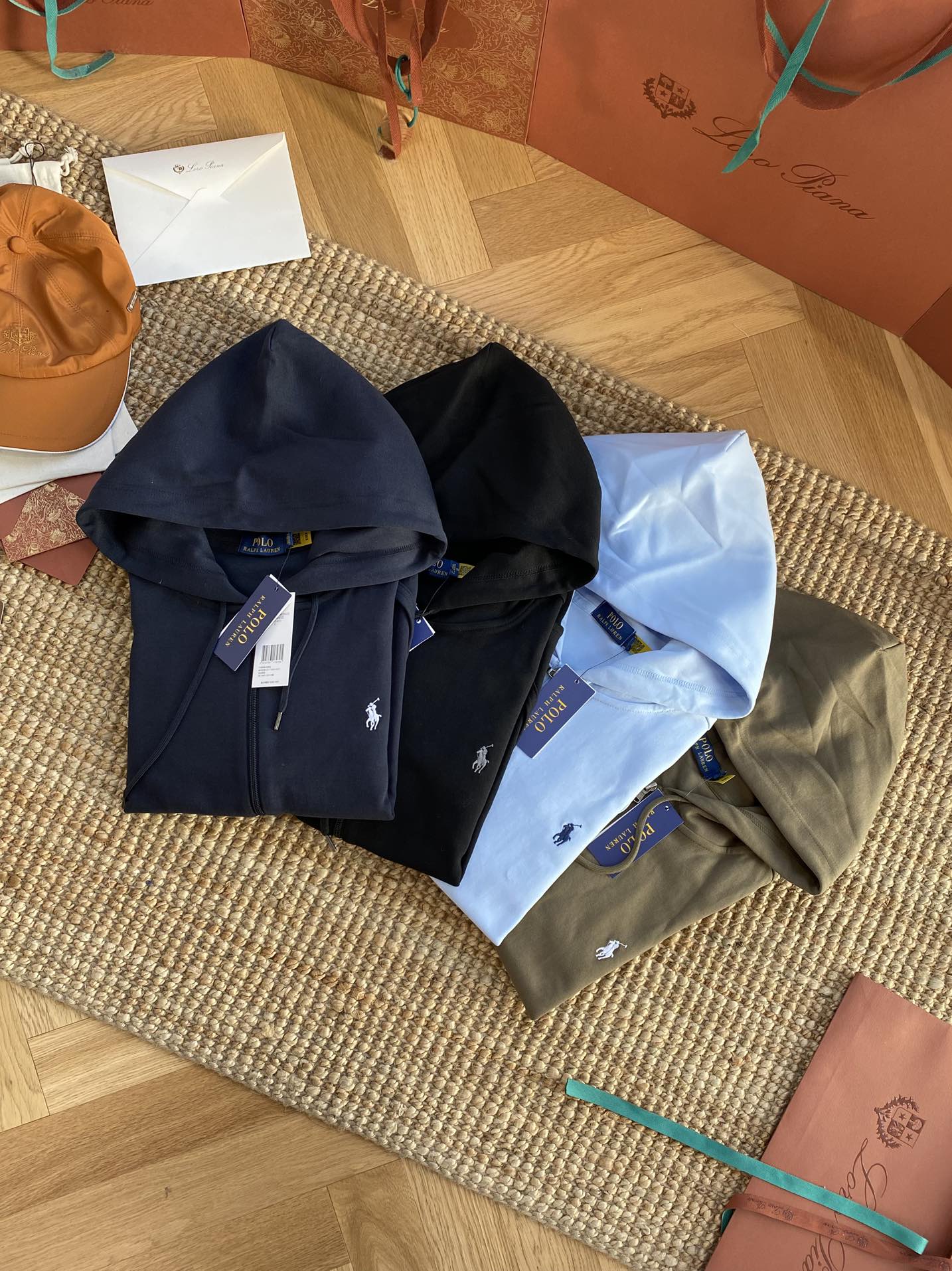 Polo Ralph Lauren Hellblaue Hoodie Jacke