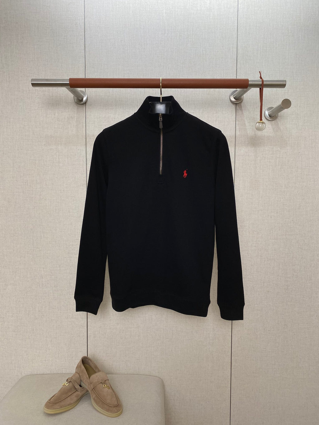 Polo Ralph Lauren Schwarzer Half Zip Pullover