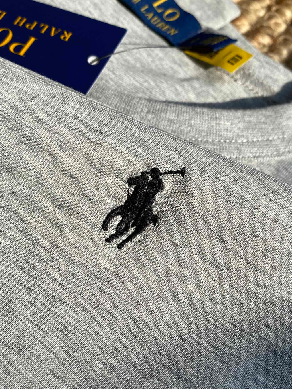 Ralph Lauren Polo Weisses Herren-Sweatshirt mit Rundhalsausschnitt