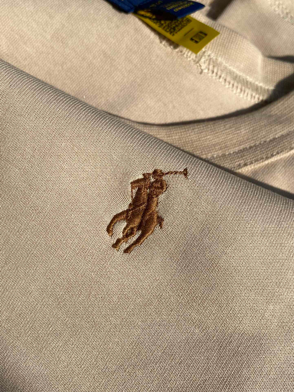 Ralph Lauren Polo Weisses Herren-Sweatshirt mit Rundhalsausschnitt