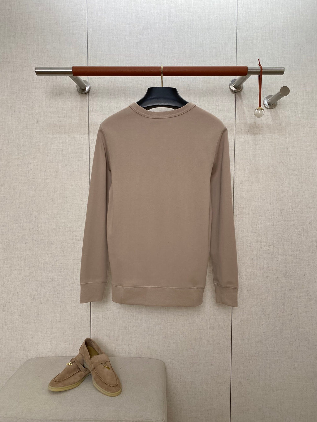 Ralph Lauren Polo Weisses Herren-Sweatshirt mit Rundhalsausschnitt