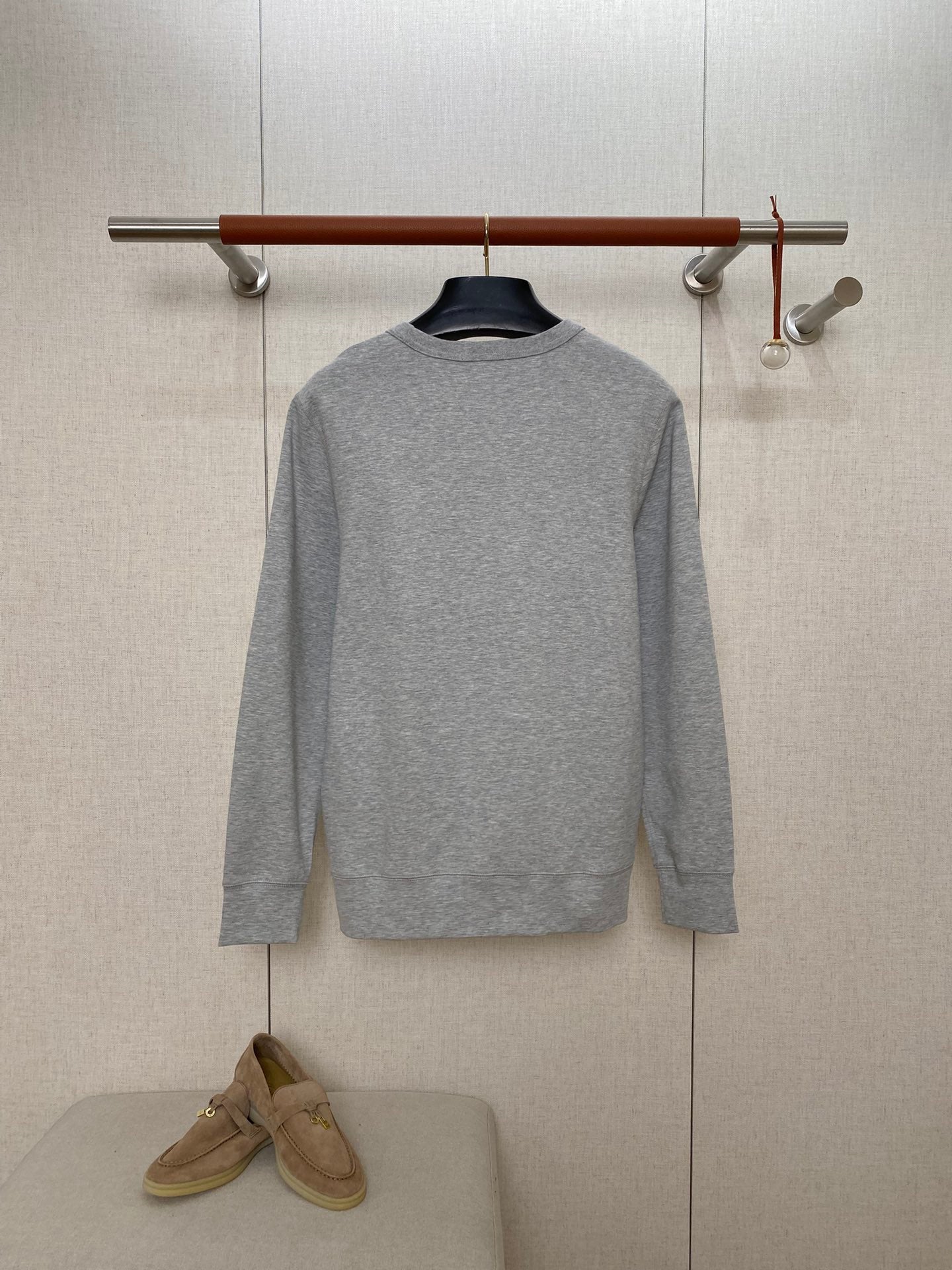 Ralph Lauren Polo Weisses Herren-Sweatshirt mit Rundhalsausschnitt