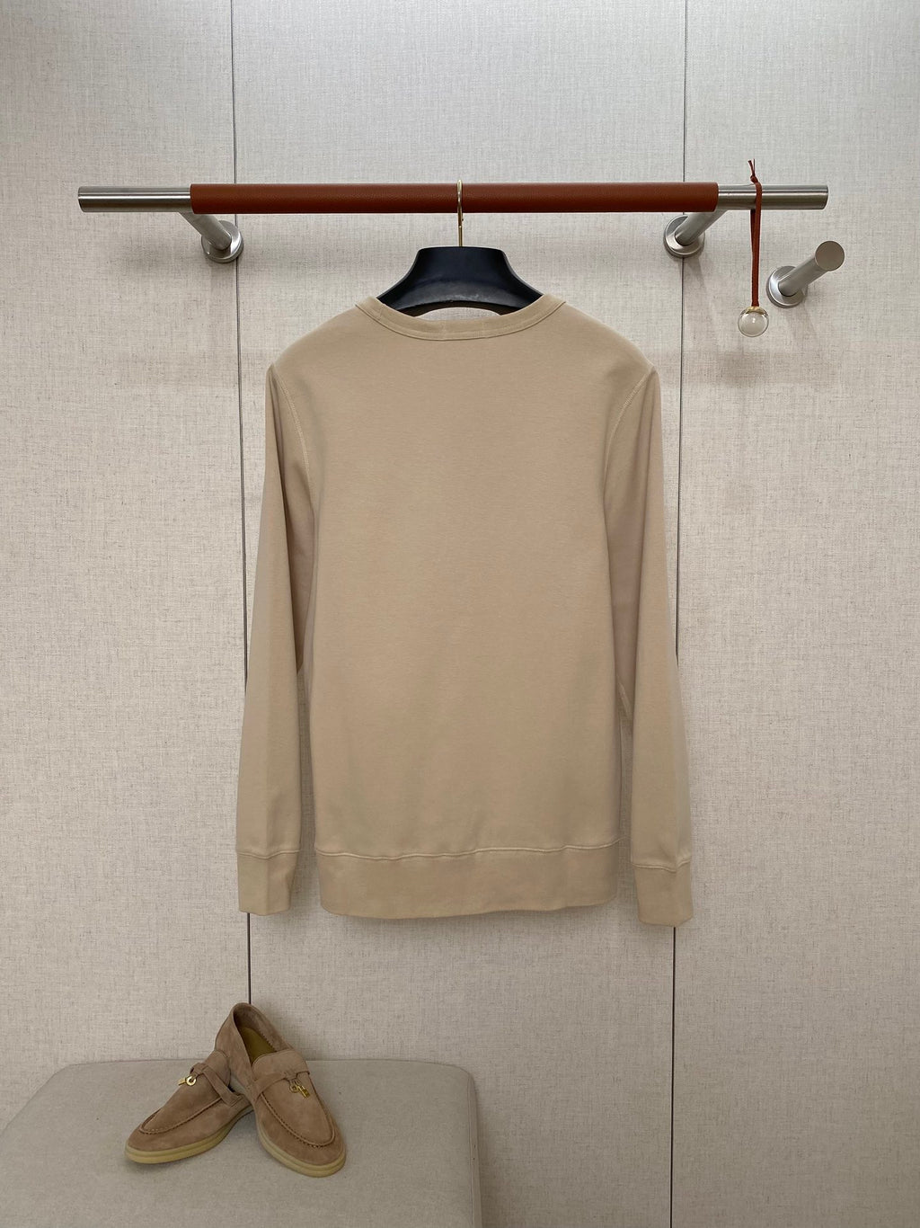 Ralph Lauren Polo Weisses Herren-Sweatshirt mit Rundhalsausschnitt