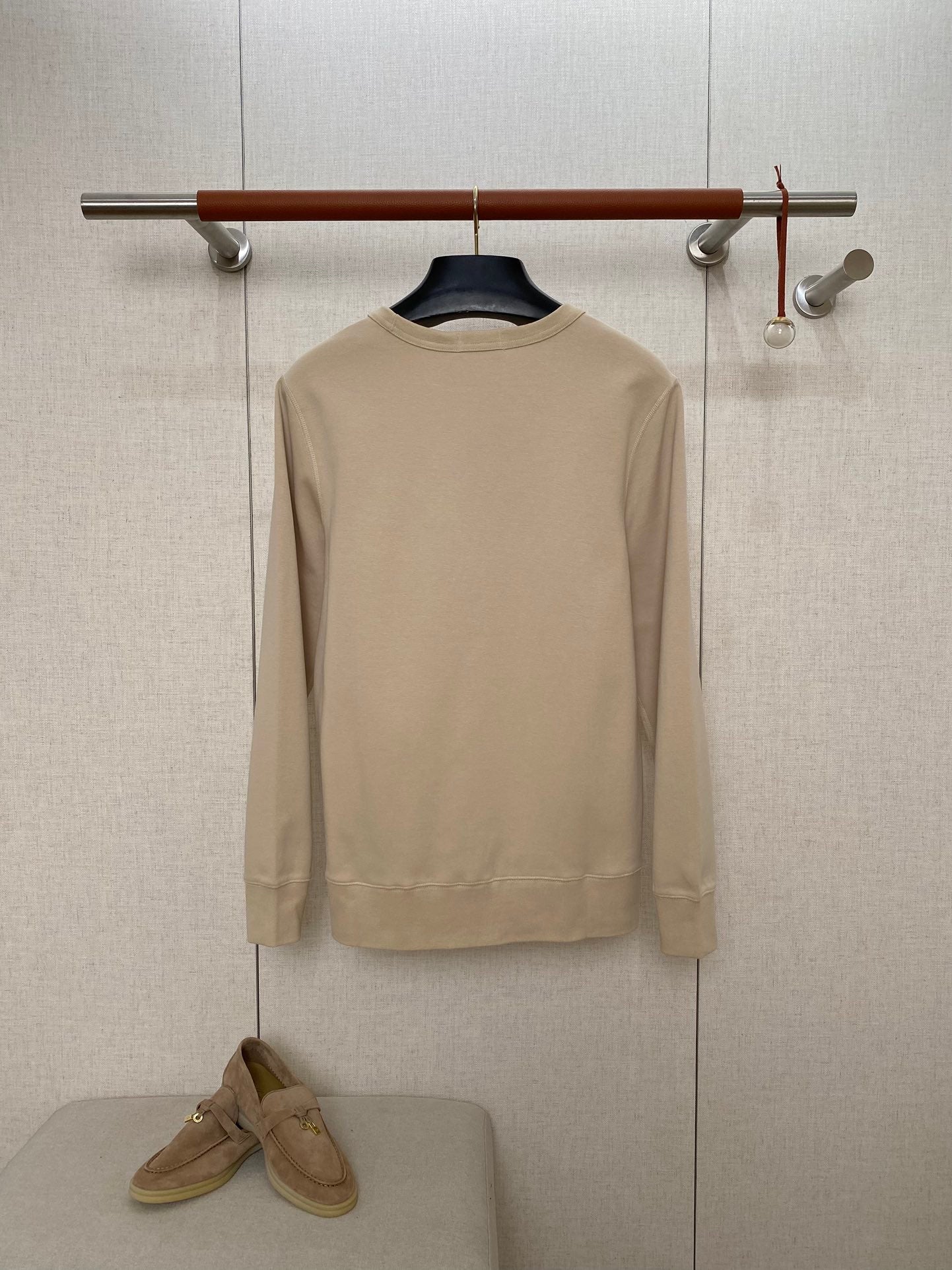 Ralph Lauren Polo Weisses Herren-Sweatshirt mit Rundhalsausschnitt