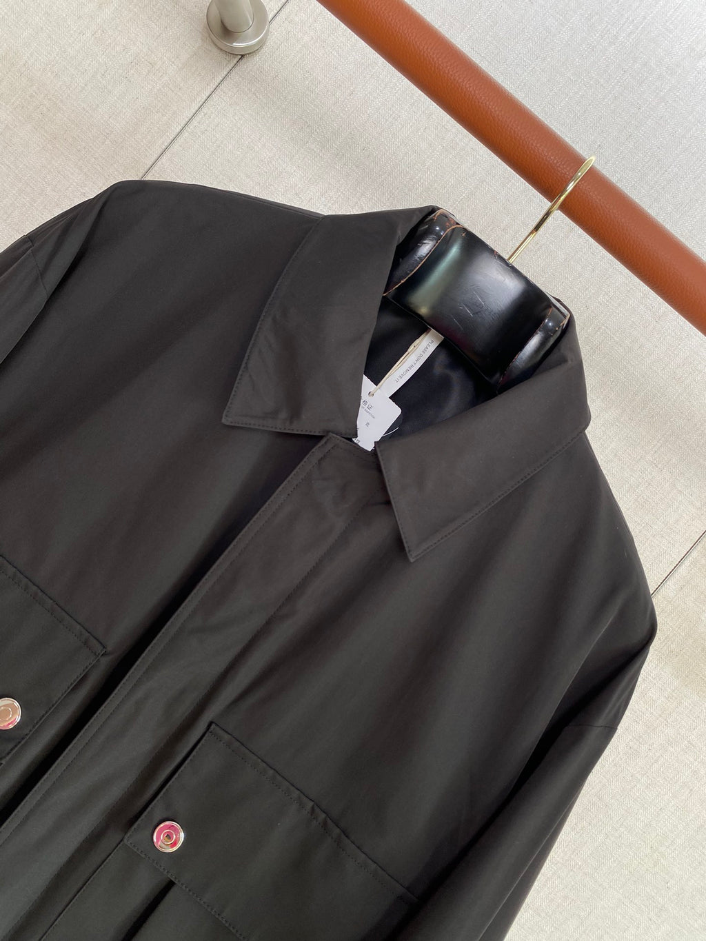 Schwarze Utility-Jacke