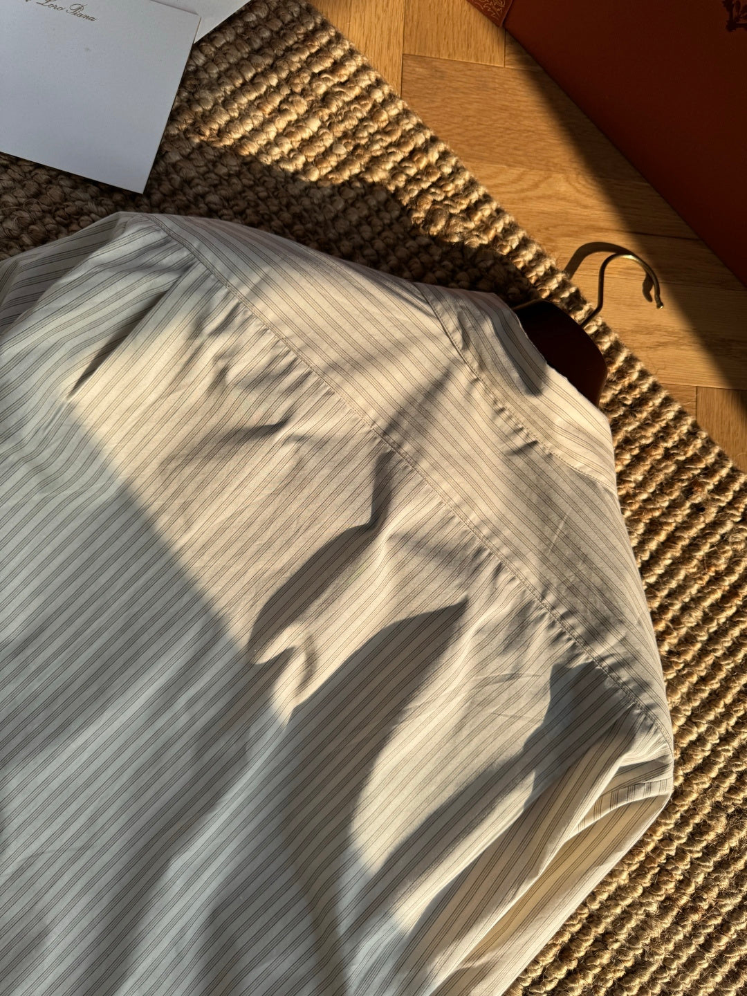THE ROW Dior Beiges Gestreiftes Hemd Elegante Linien & Zeitloser Chic