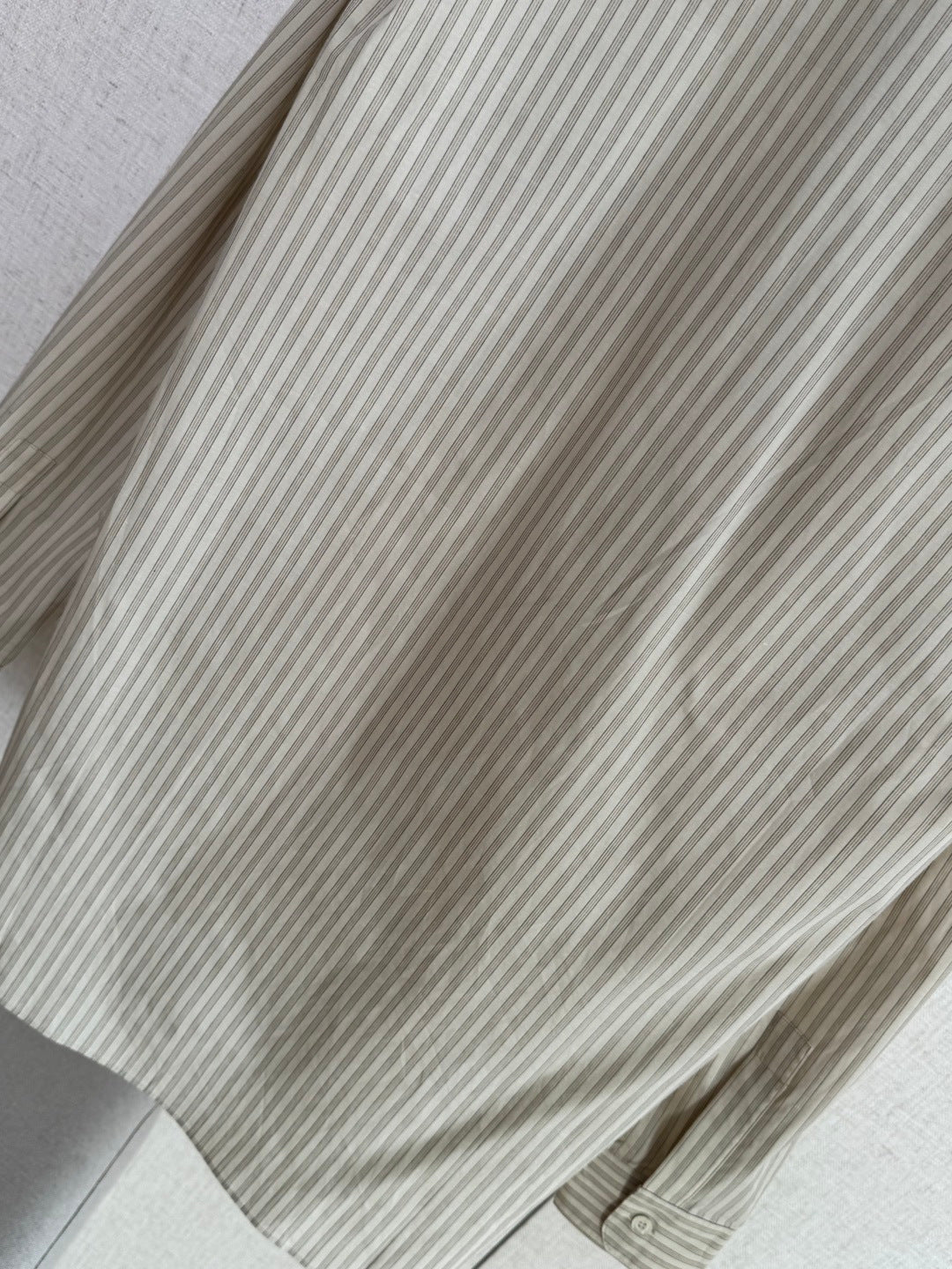 THE ROW Dior Beiges Gestreiftes Hemd Elegante Linien & Zeitloser Chic