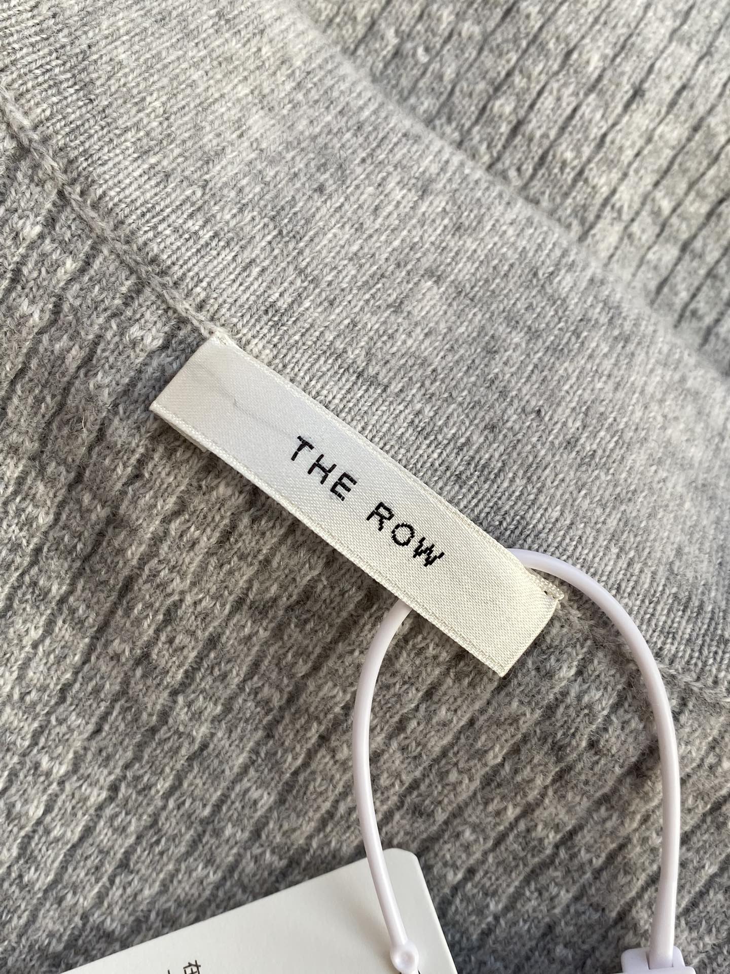 The Row Hellgraues Strickhemd mit Knopfleiste Minimalistische Eleganz & Weicher Komfort