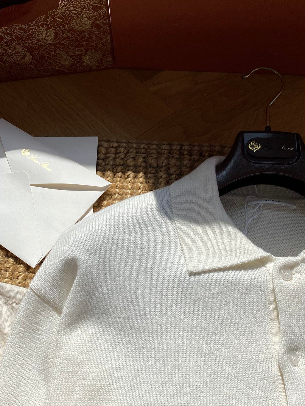 The Row Cremefarbenes Strick-Poloshirt Zeitlose Eleganz & Weicher Premium-Komfort