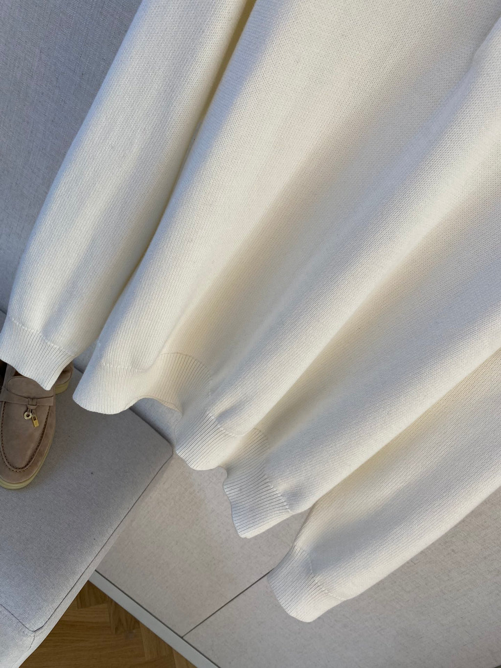 The Row Cremefarbenes Strick-Poloshirt Zeitlose Eleganz & Weicher Premium-Komfort