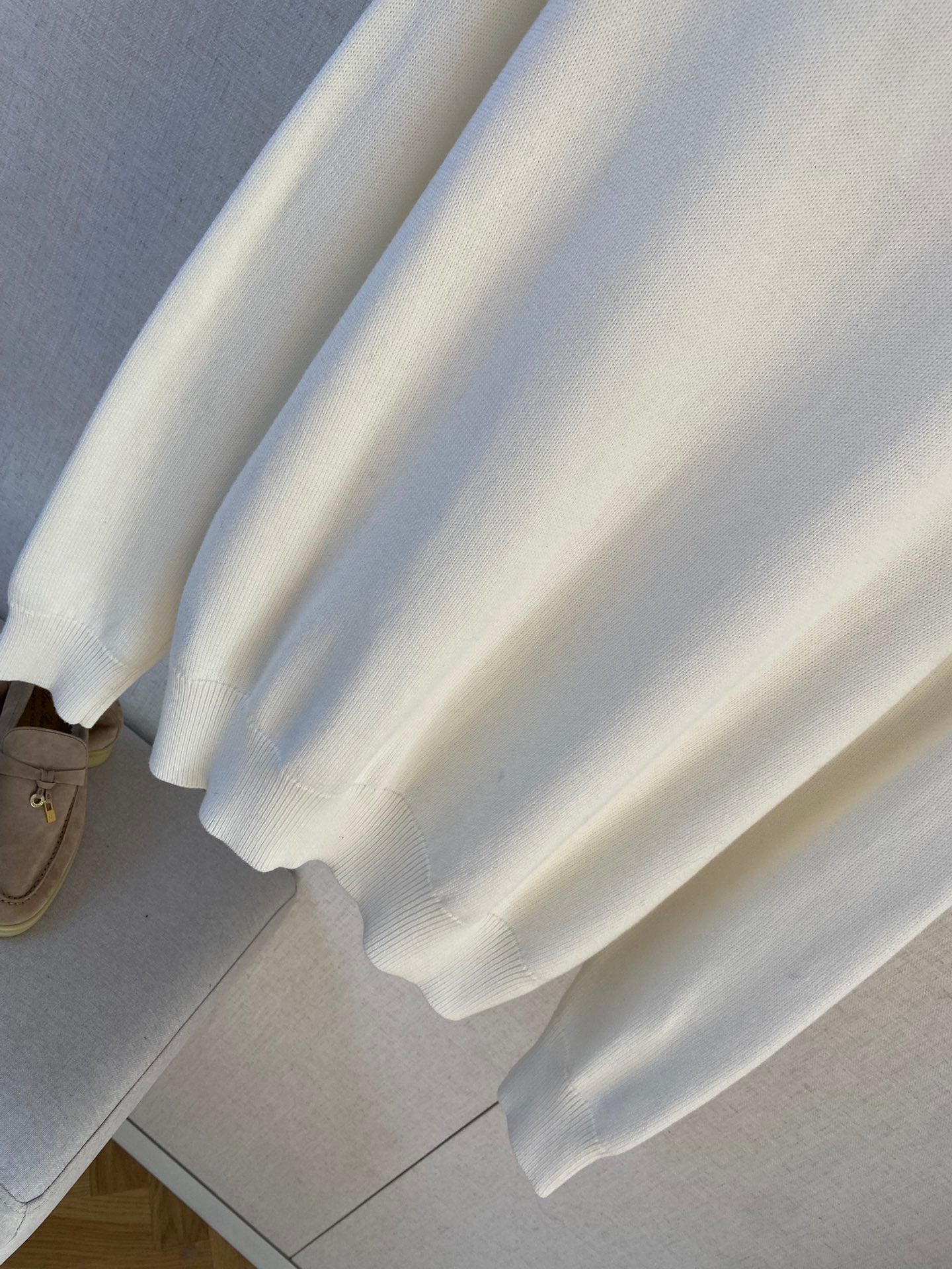 The Row Cremefarbenes Strick-Poloshirt Zeitlose Eleganz & Weicher Premium-Komfort