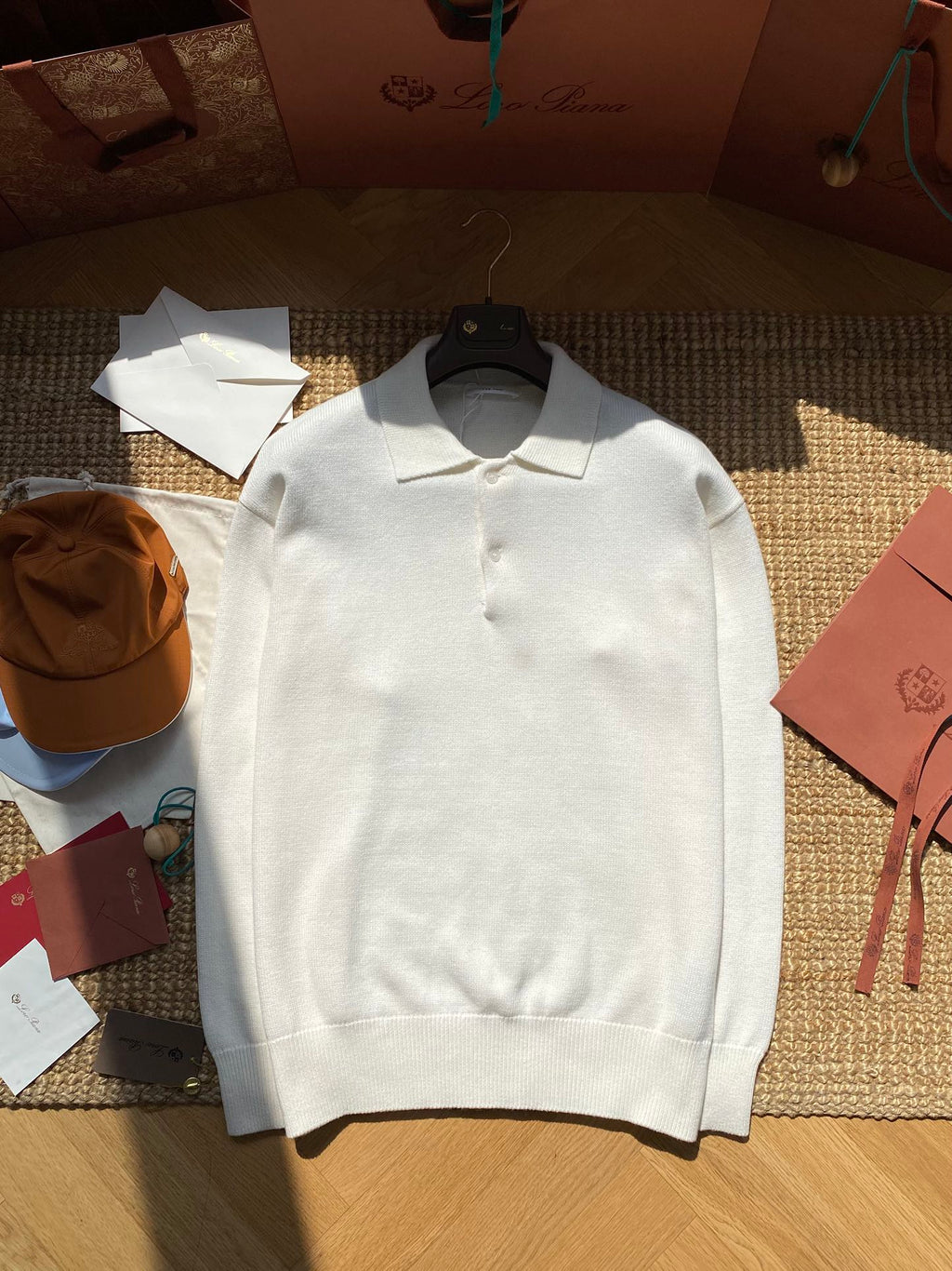 The Row Cremefarbenes Strick-Poloshirt Zeitlose Eleganz & Weicher Premium-Komfort