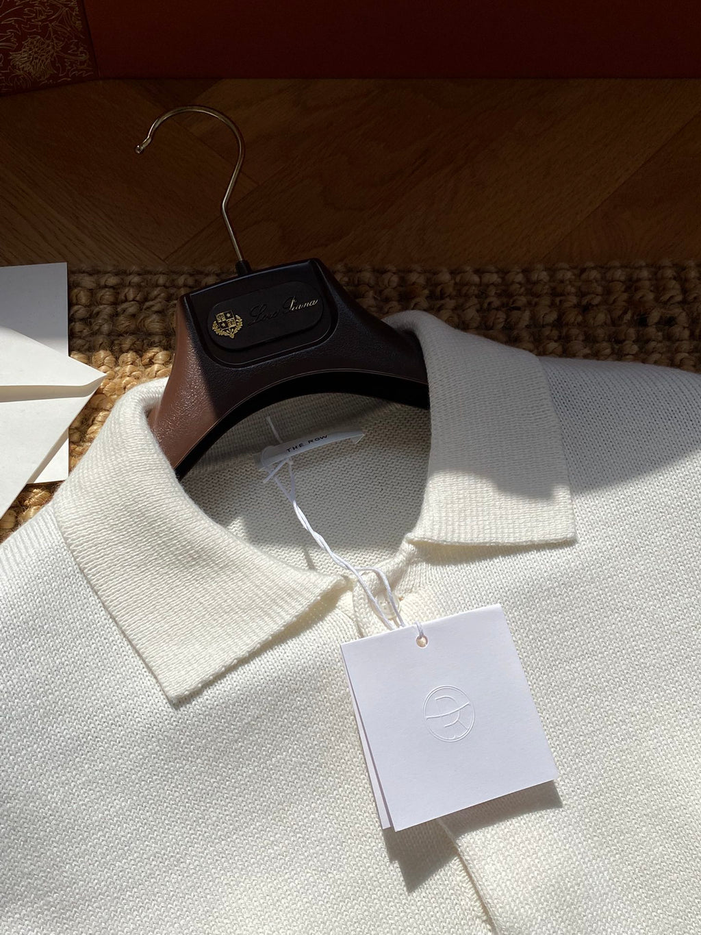 The Row Cremefarbenes Strick-Poloshirt Zeitlose Eleganz & Weicher Premium-Komfort