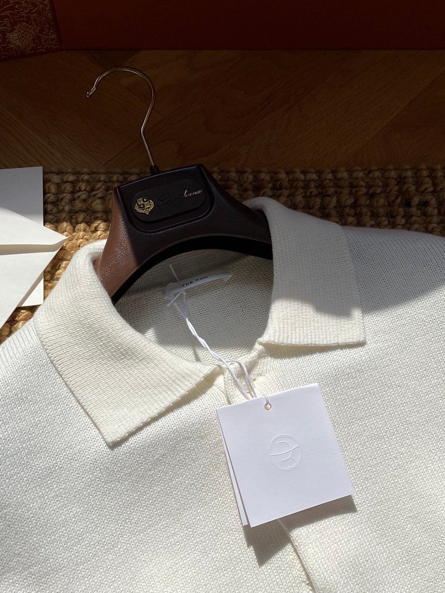 The Row Cremefarbenes Strick-Poloshirt Zeitlose Eleganz & Weicher Premium-Komfort