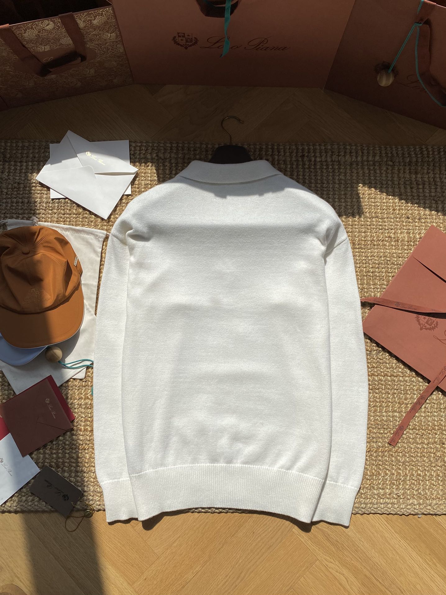 The Row Cremefarbenes Strick-Poloshirt Zeitlose Eleganz & Weicher Premium-Komfort