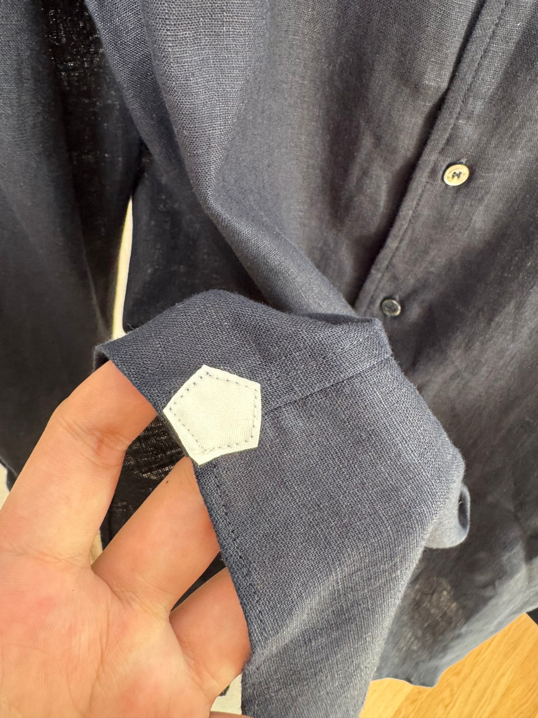 Loro Piana Hemd Dunkelblau – Leichtes Leinenhemd mit Brusttasche