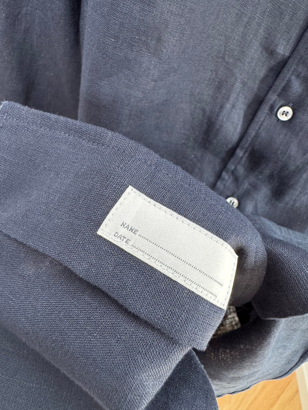 Loro Piana Hemd Dunkelblau – Leichtes Leinenhemd mit Brusttasche