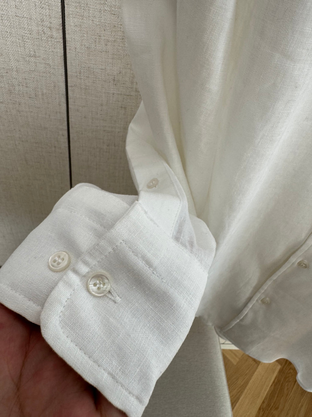 Loro Piana Hemd Weiss – Leichtes Leinenhemd mit Brusttasche