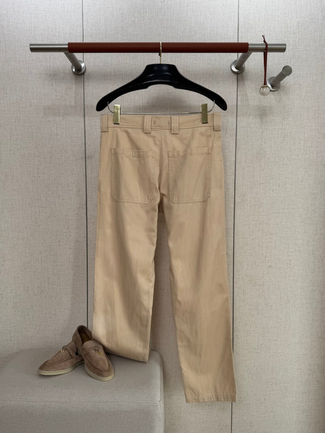 ZEGNA Beigefarbene Baumwoll-Chinohose in moderner Passform