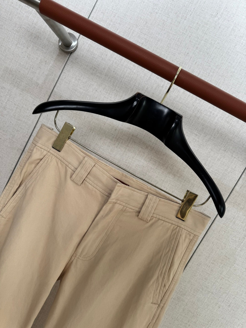 ZEGNA Beigefarbene Baumwoll-Chinohose in moderner Passform