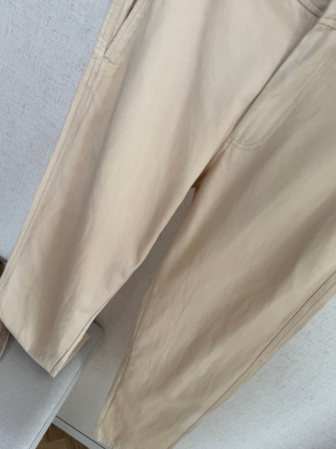 ZEGNA Beigefarbene Baumwoll-Chinohose in moderner Passform