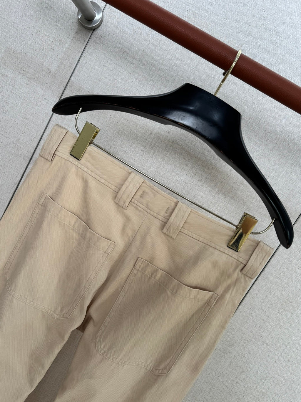 ZEGNA Beigefarbene Baumwoll-Chinohose in moderner Passform