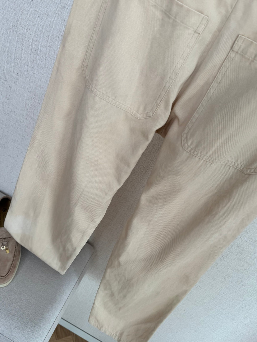 ZEGNA Beigefarbene Baumwoll-Chinohose in moderner Passform