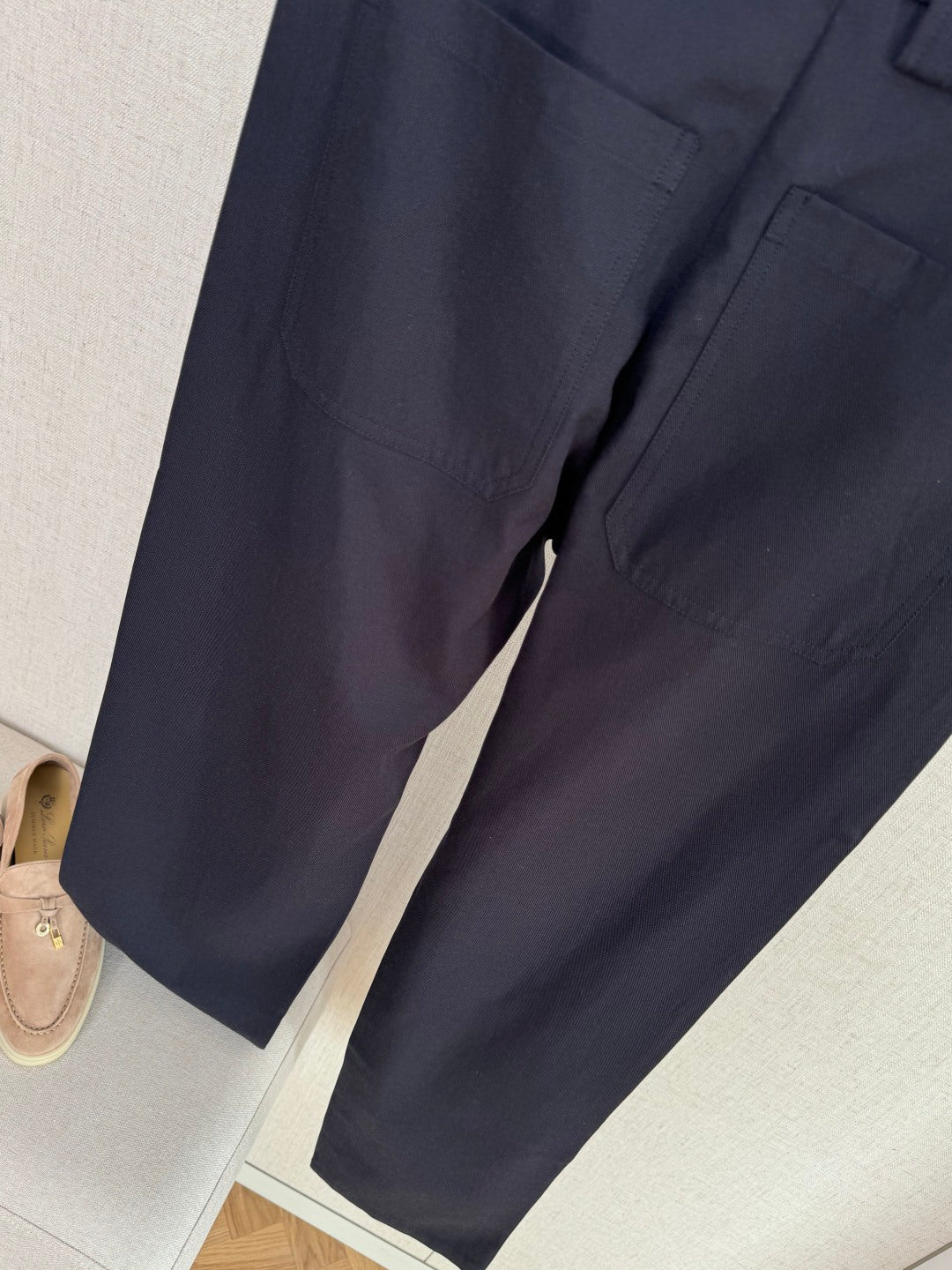 ZEGNA Dunkelblaue Baumwoll-Chinohose in moderner Passform