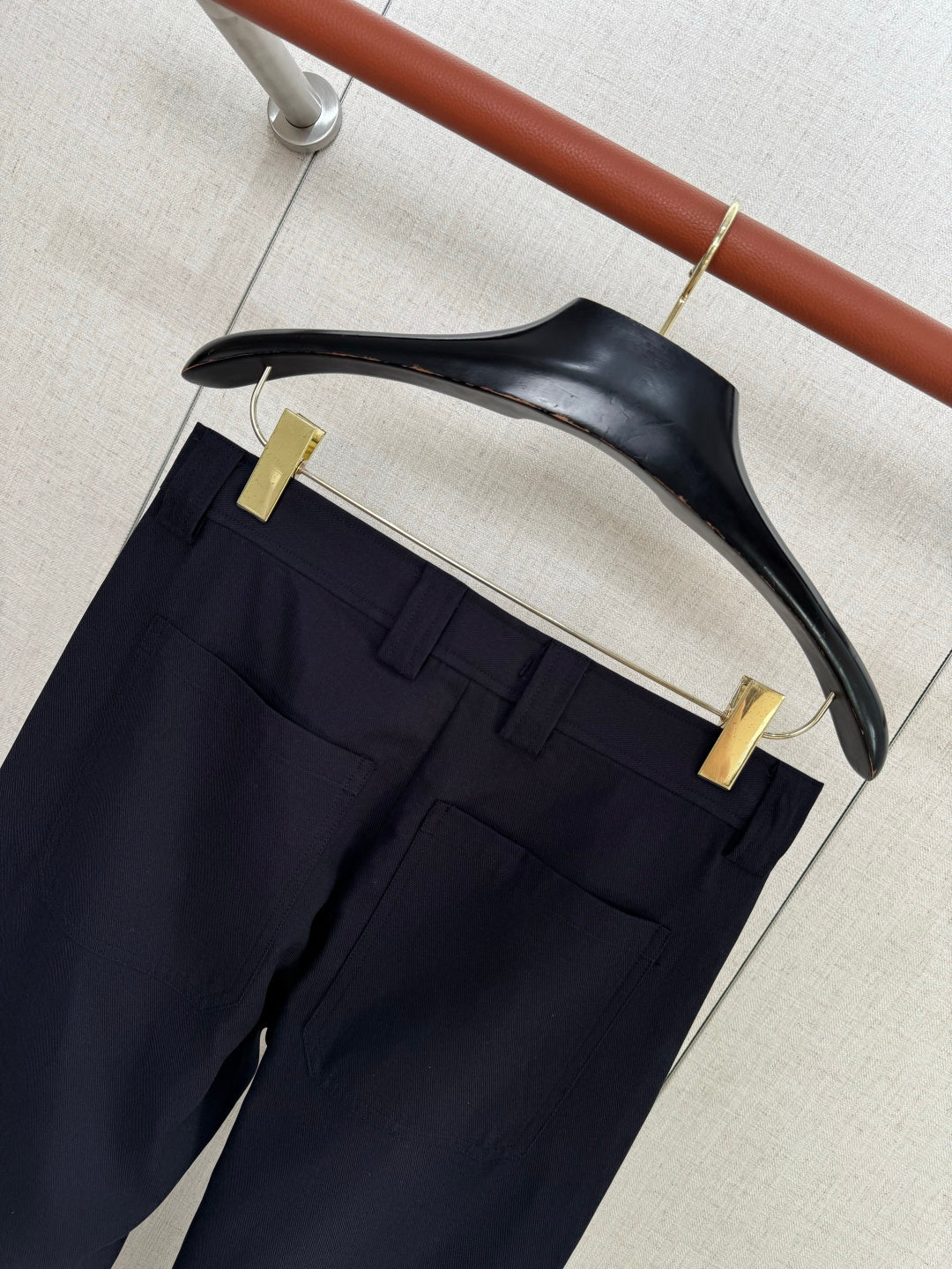 ZEGNA Dunkelblaue Baumwoll-Chinohose in moderner Passform