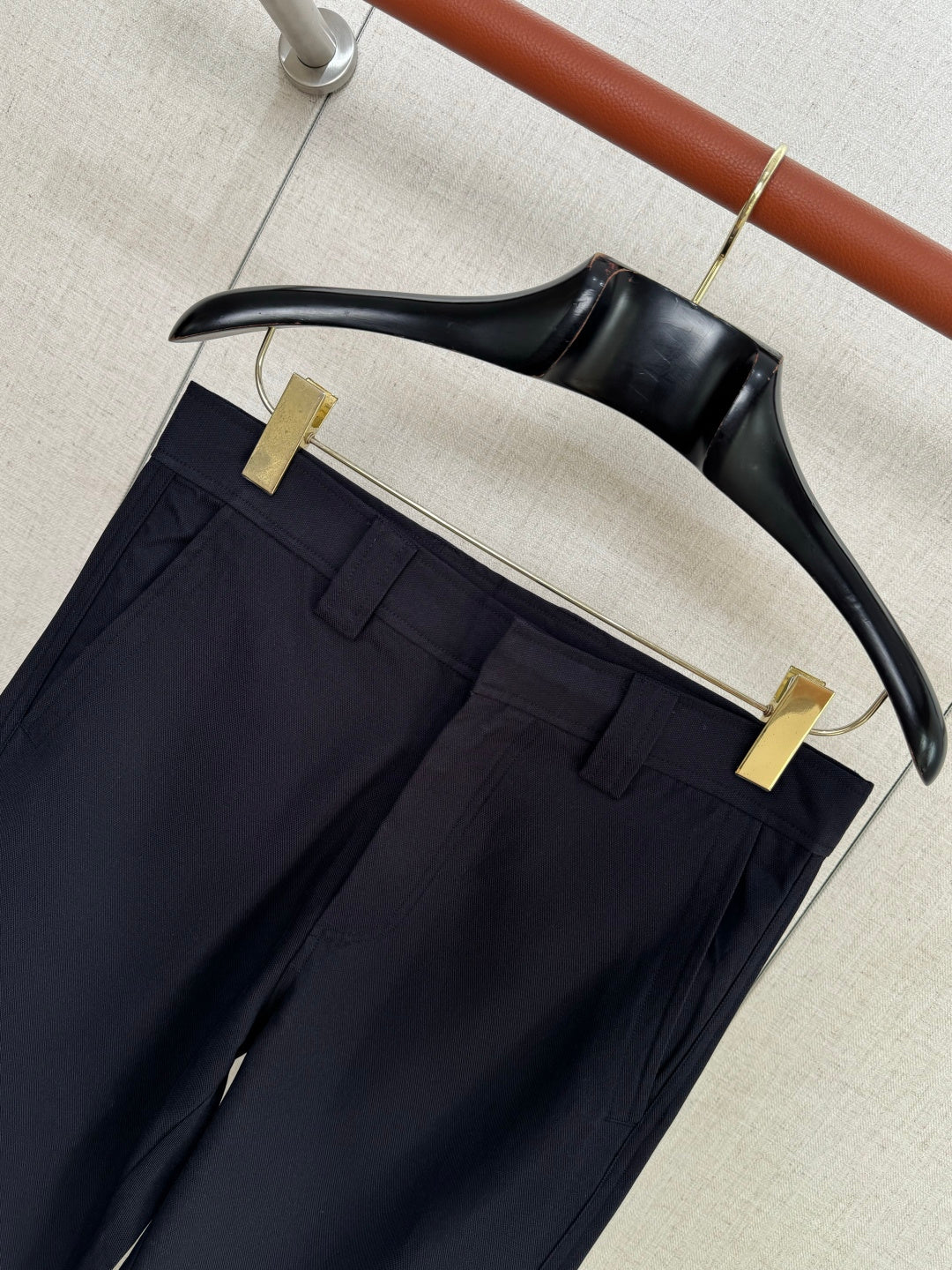 ZEGNA Dunkelblaue Baumwoll-Chinohose in moderner Passform