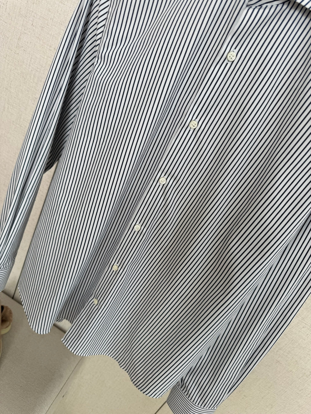 Loro Piana Businesshemd Blau-Weiss – Feines Streifenhemd mit klassischem Kragen