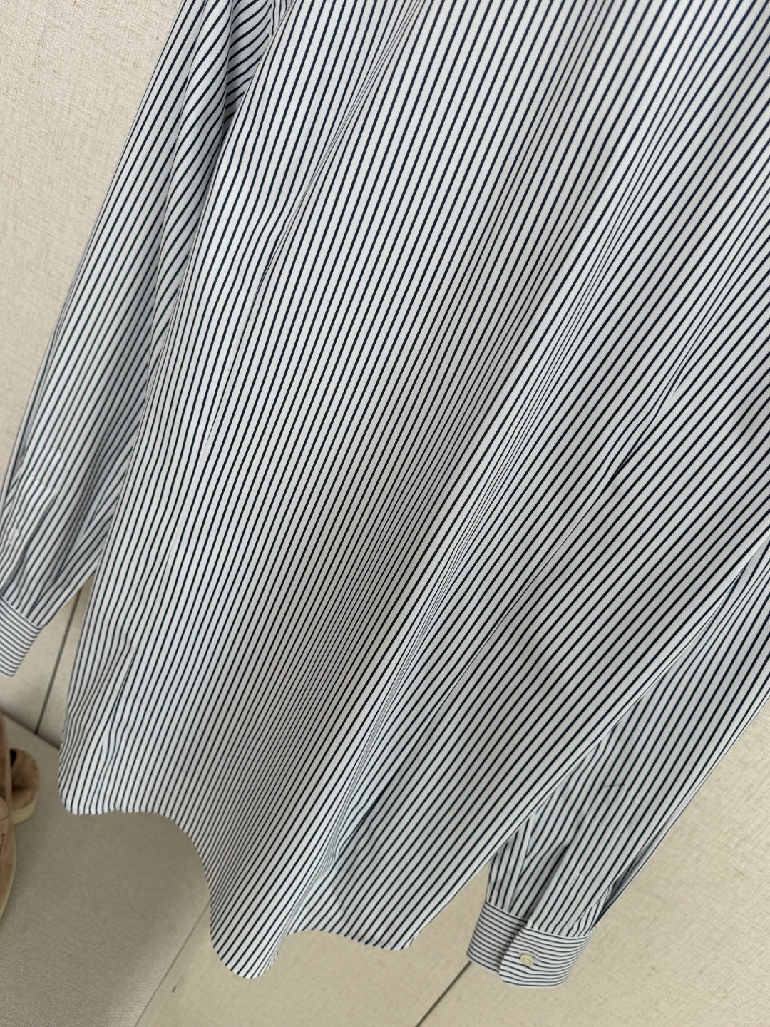 Loro Piana Businesshemd Blau-Weiss – Feines Streifenhemd mit klassischem Kragen