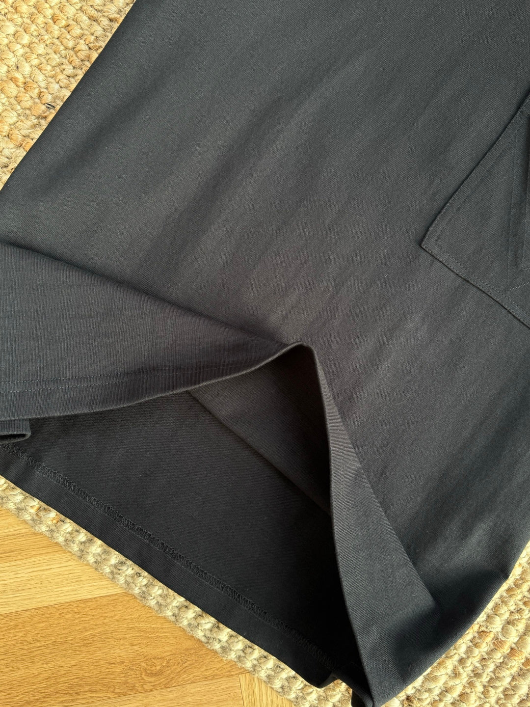 Dior – Schwarzes T-Shirt mit gemusterter Einstecktasche und Brusttasche