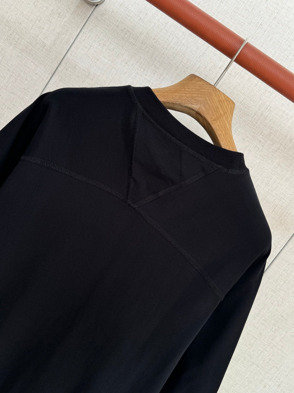 Dior – Schwarzes T-Shirt aus Baumwolle mit Brusttasche