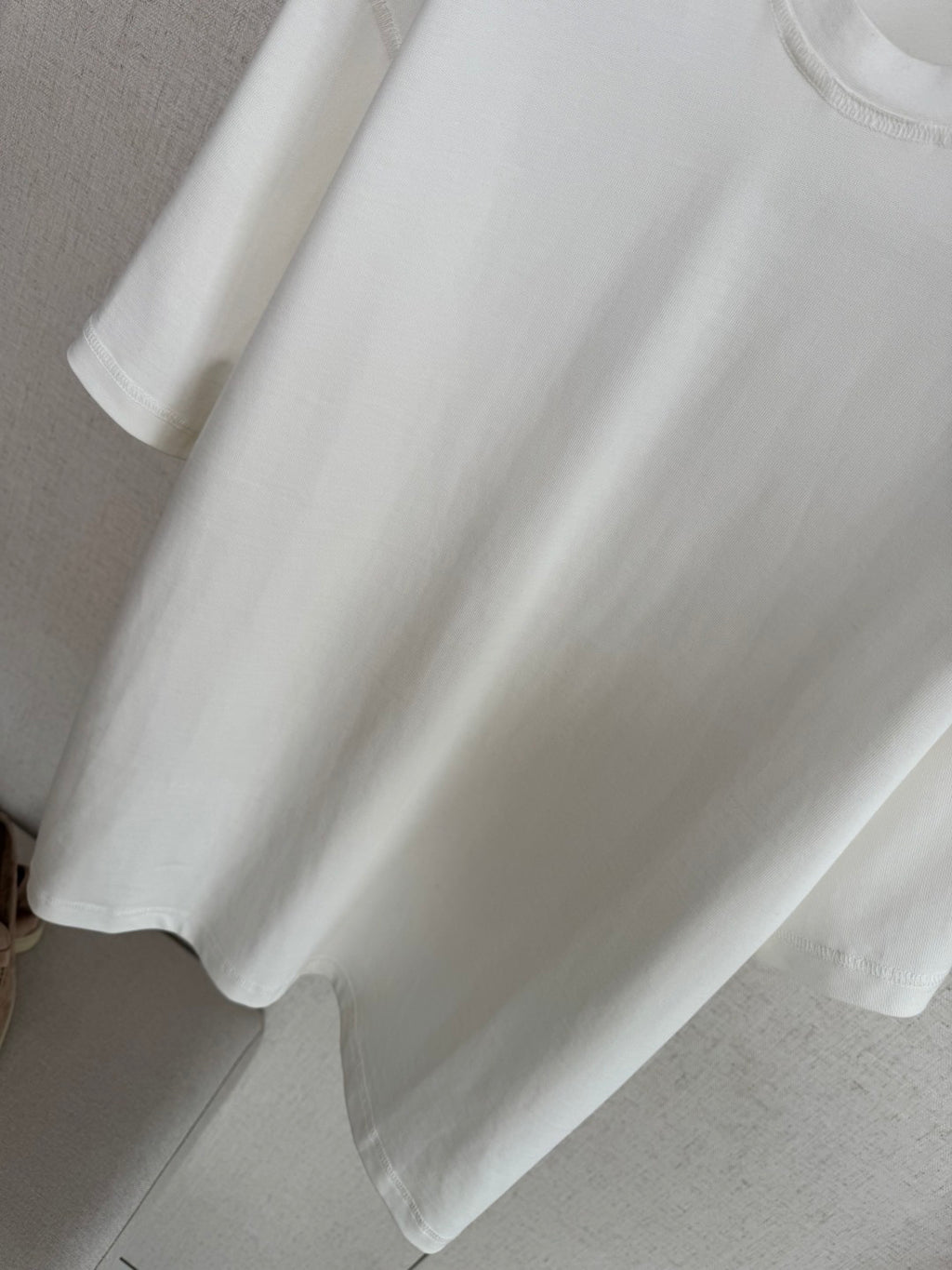 Dior – Weisses T-Shirt aus Baumwolle mit Brusttasche