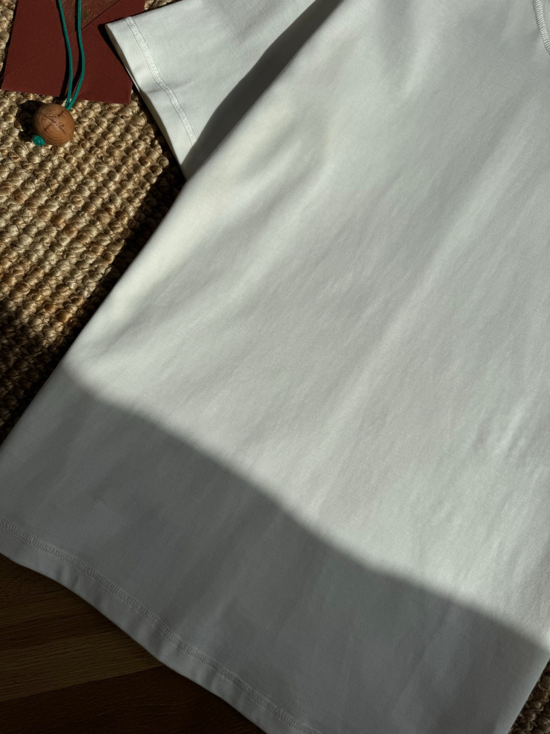 Dior – Weisses T-Shirt aus Baumwolle mit Brusttasche