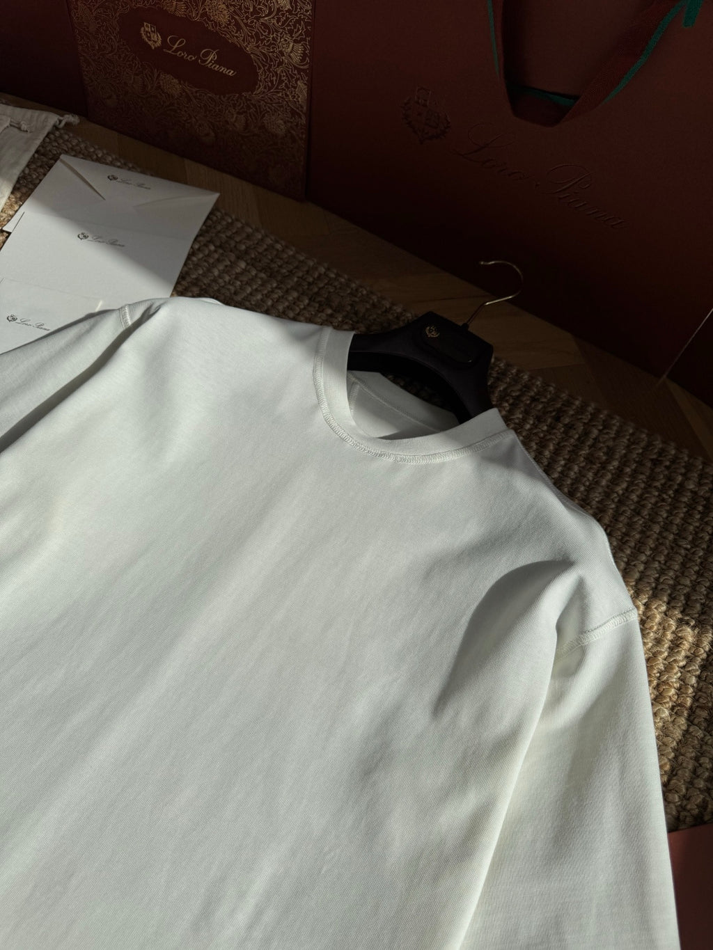 Dior – Weisses T-Shirt aus Baumwolle mit Brusttasche