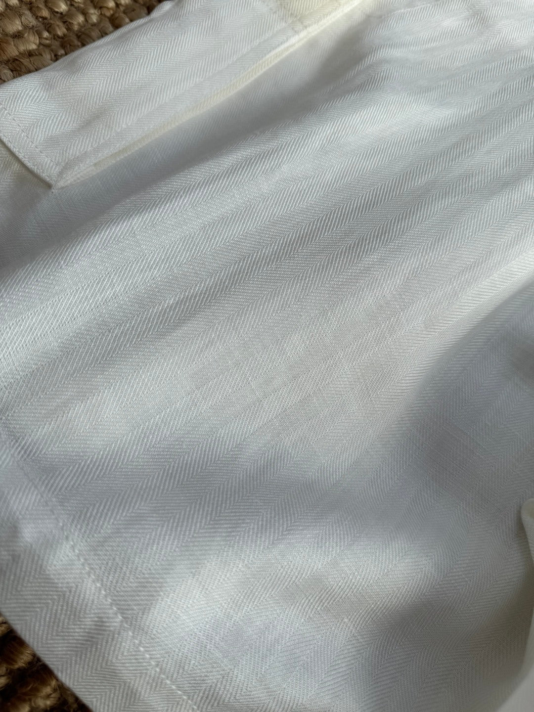 Brunello Cucinelli Cargo-Shorts in Weiß aus leichtem Stoff