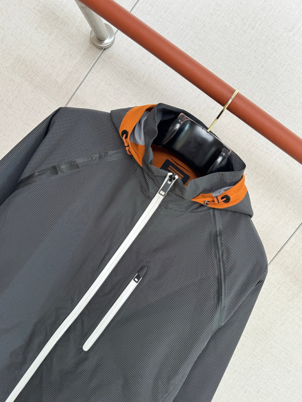 ZEGNA Schwarze Windbreaker Jacke