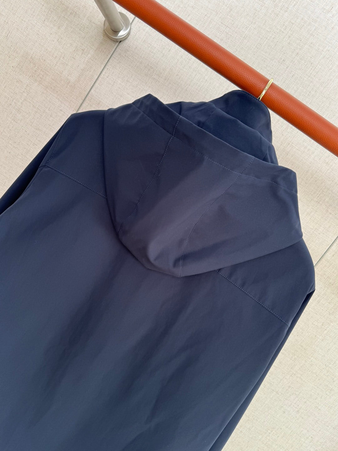 Brunello Cucinelli Outdoor-Jacke mit Kapuze – Navy Blau